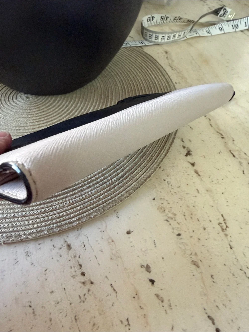 kate spade Two-Tone Black and Beige Zip Wristlet w/Snap Foldout Wallet